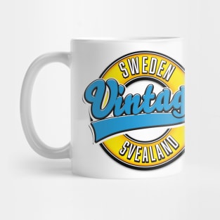 Svealand sweden vintage style logo Mug